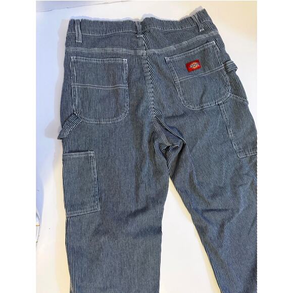 VTG Dickies Womens Carpenter Pants Size 9/29 Blue & White Model CP20R - Picture 9 of 13